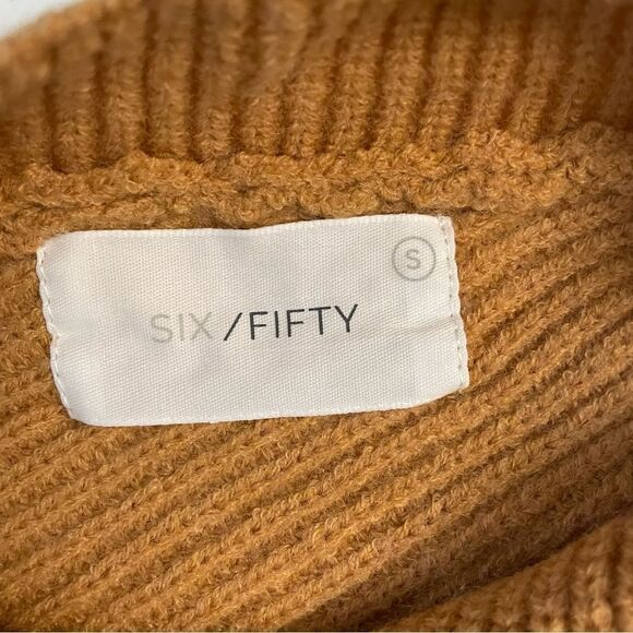 SIX FIFTY women’s Rae Foldover sweater in butternut squash size small new - Picture 5 of 8